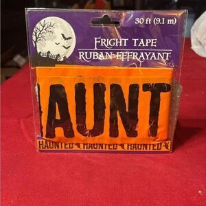 👻🎃💀 30’ “Fright Tape" HAUNTED NWT HALLOWEEN